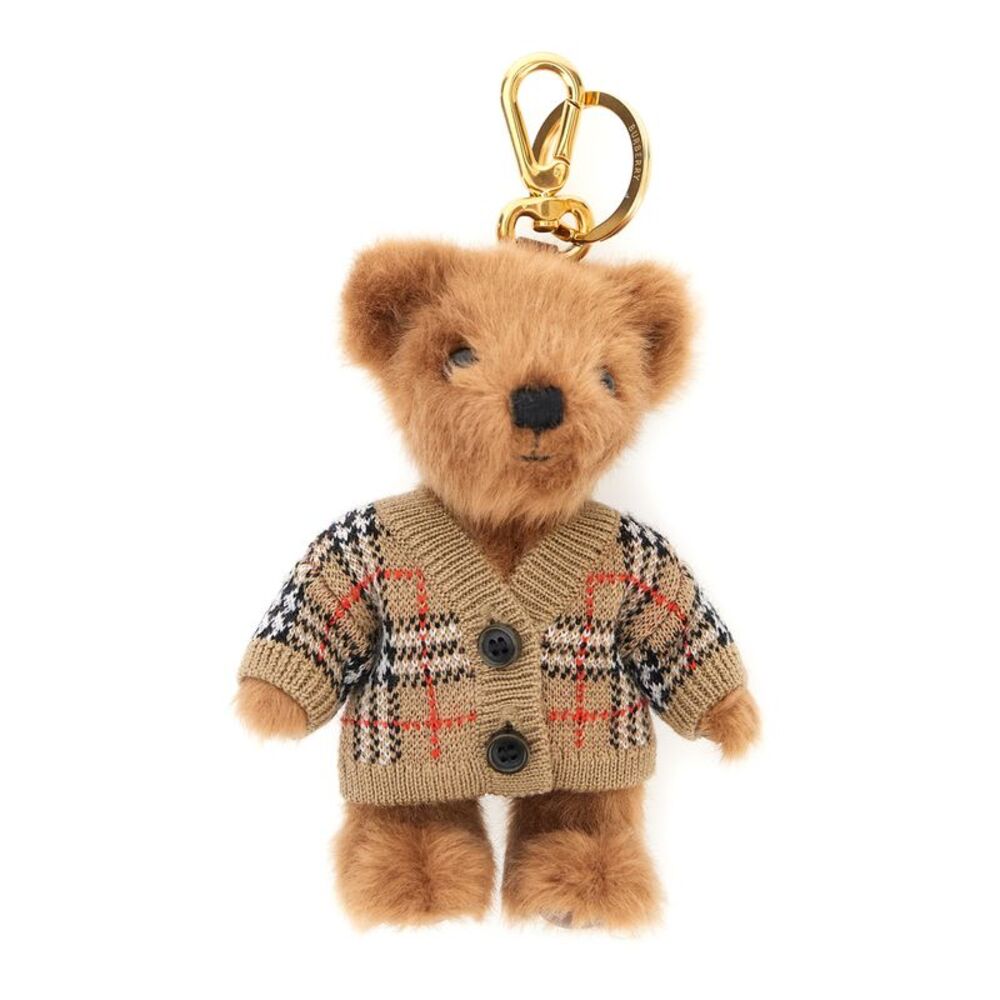 Burberry Women Keychain 'Thomas' With Beige Leather Details For Women